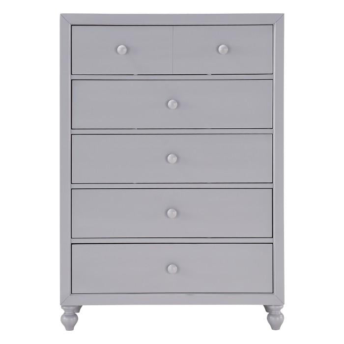 Homelegance Wellsummer 5 Drawer Chest in Gray 1803GY-9 image