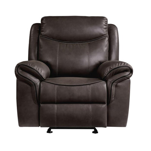 Homelegance Furniture Aram Glider Reclining Chair in Brown 8206BRW-1 image