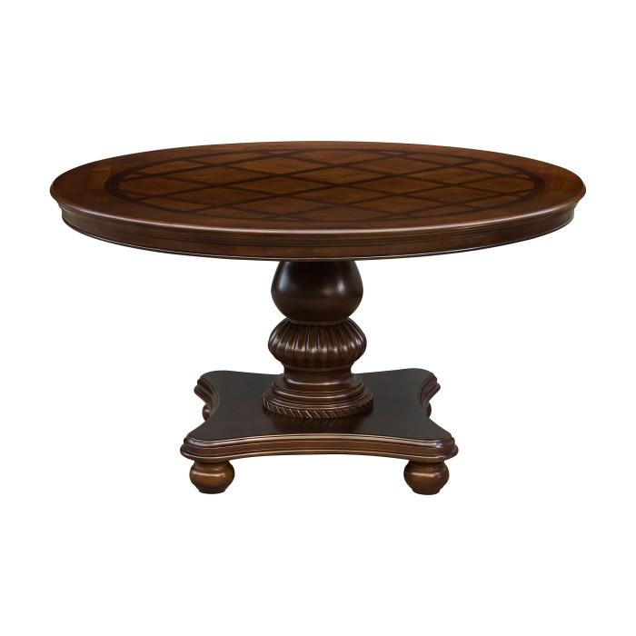 Homelegance Lordsburg Round Dining Table in Brown Cherry 5473-54* image