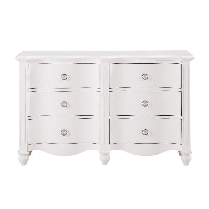 Homelegance Meghan 6 Drawer Dresser in White 2058WH-5 image