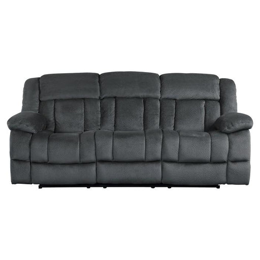 Homelegance Furniture Laurelton Double Reclining Sofa in Charcoal 9636CC-3 image