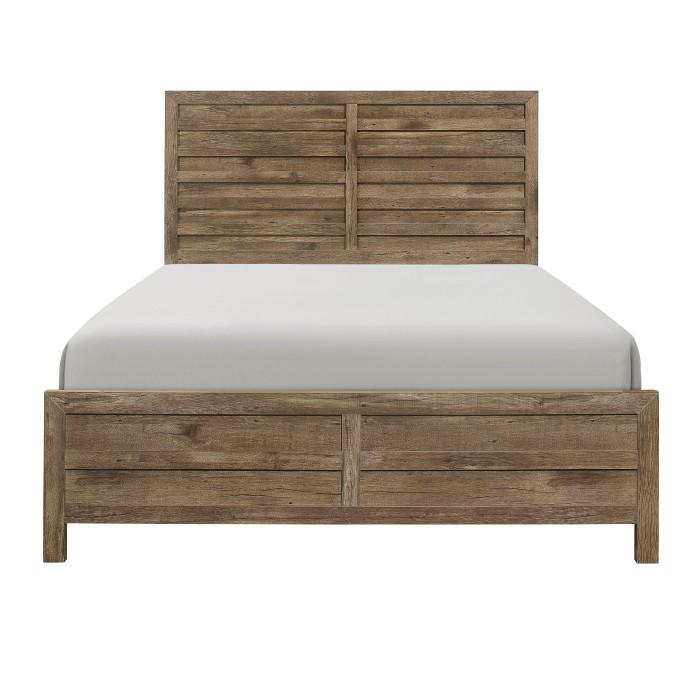 Homelegance Furniture Mandan Queen Panel Bed in Weathered Pine 1910-1* image