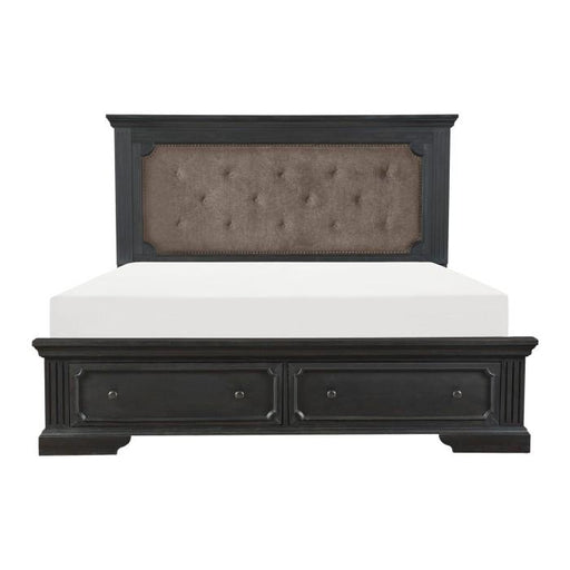 Homelegance Bolingbrook King Upholstered Storage Platform Bed in Coffee 1647K-1EK* image