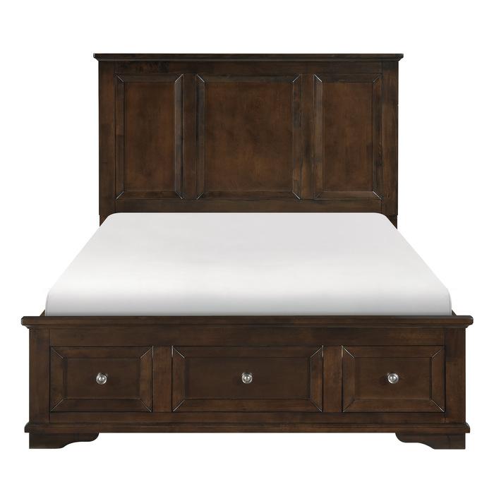 Homelegance Eunice Full Platform Bed with Footboard Storage in Espresso 1844FDC-1* image