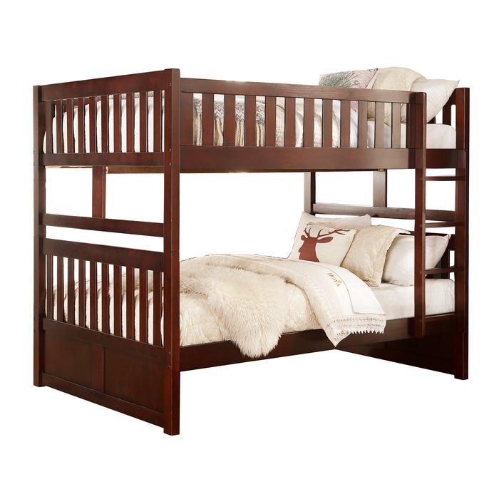 Rowe Full/Full Bunk Bed in Dark Cherry B2013FFDC-1*