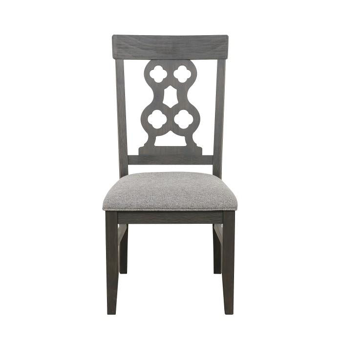 Arasina Side Chair in Dark Pewter (Set of 2)