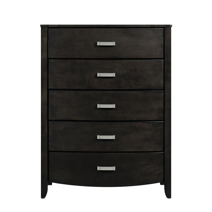 Lyric 5 Drawer Chest in Brownish Gray 1737NGY-9