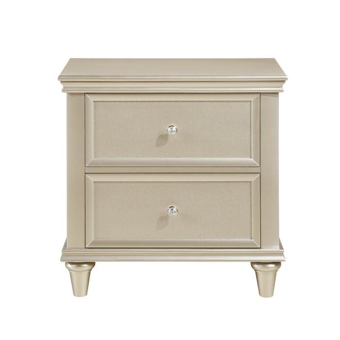 Celandine 2 Drawer Nightstand in Silver 1928-4