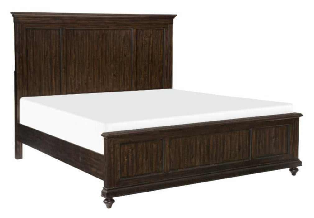 Cardona Queen Panel Bed in Driftwood Charcoal 1689-1* - Nick's Furniture (IL)