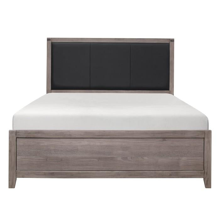 Woodrow Queen Panel Bed in Gray 2042-1*