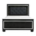Allura King Panel Bed in Black 1916KBK-1EK* - Nick's Furniture (IL)