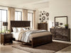 Cardona Queen Panel Bed in Driftwood Charcoal 1689-1* - Nick's Furniture (IL)