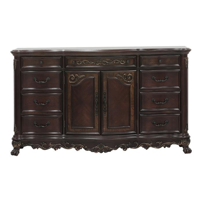 Deryn Park 9 Drawer Dresser in Cherry 2243-5