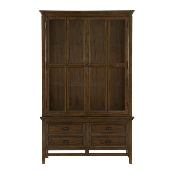Frazier Park Buffet and Hutch in Dark Cherry 1649-50*