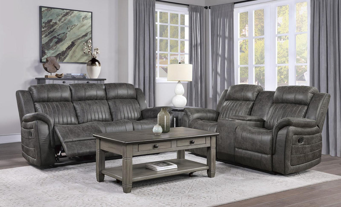 Centeroak Double Reclining Sofa in Gray 9479BRG-3 - Nick's Furniture (IL)