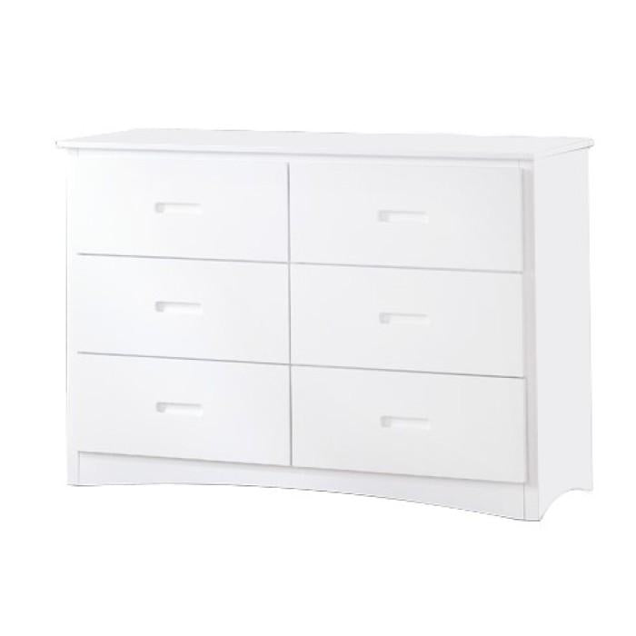 Galen 6 Drawer Dresser in White B2053W-5