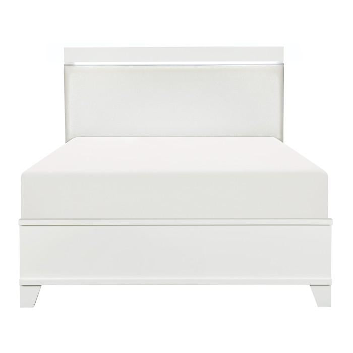 Kerren Full Platform Bed in White 1678WF-1*