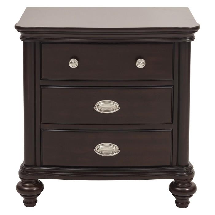 Marston 3 Drawer Nightstand in Dark Cherry 2615DC-4