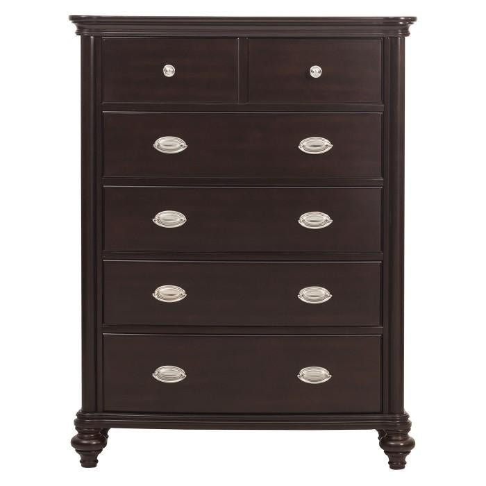 Marston 5 Drawer Chest in Dark Cherry 2615DC-9