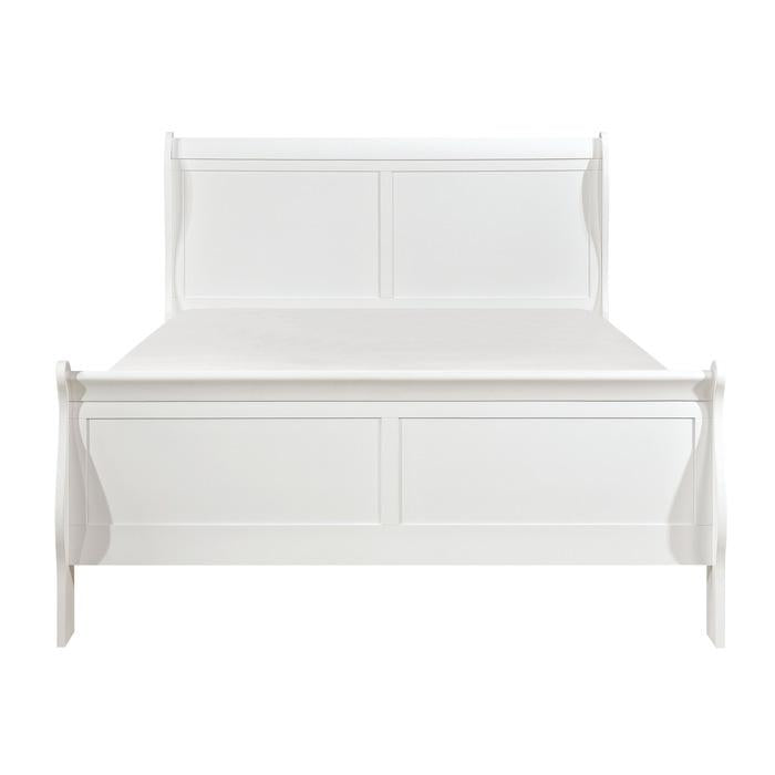 Mayville Full Sleigh Bed in White 2147FW-1
