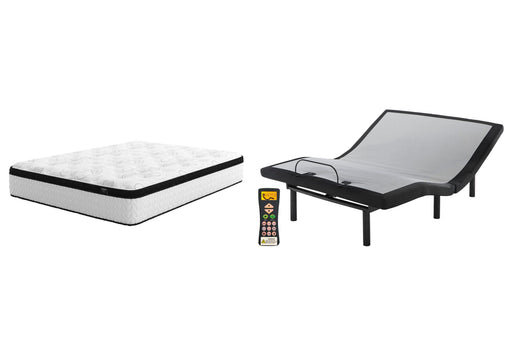 Chime 12 Inch California King Hybrid Mattress Package - Nick's Furniture (IL)
