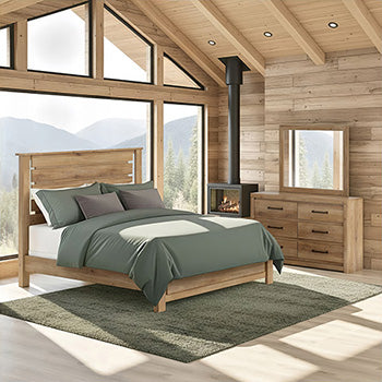 Brozmont Dresser and Mirror - Nick's Furniture (IL)