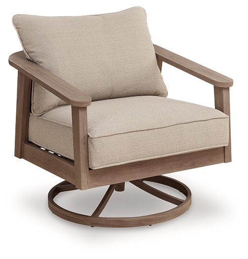 Harmony Headlands Outdoor Swivel Lounge with Cushion - Nick's Furniture (IL)