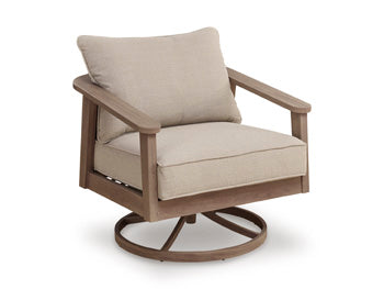 Harmony Headlands Outdoor Swivel Lounge with Cushion - Nick's Furniture (IL)