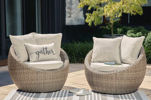 Danson Swivel Lounge with Cushion (Set of 2) - Nick's Furniture (IL)