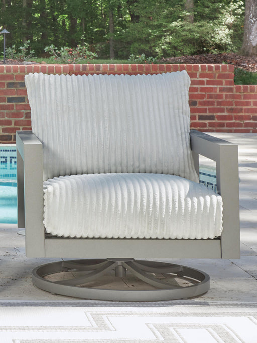 Hurley Park Outdoor Swivel Chair with Cushion - Nick's Furniture (IL)