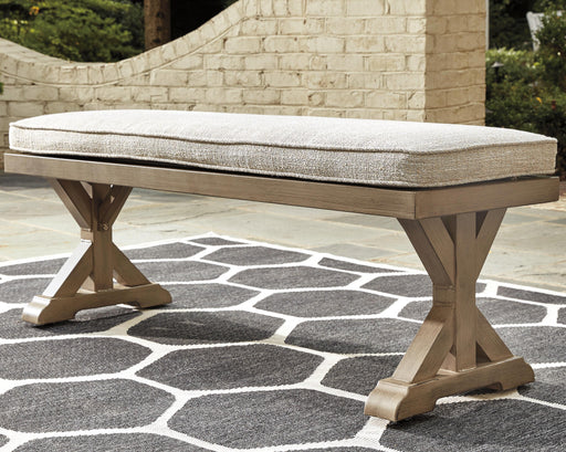 Beachcroft Outdoor Bench with Cushion - Nick's Furniture (IL)