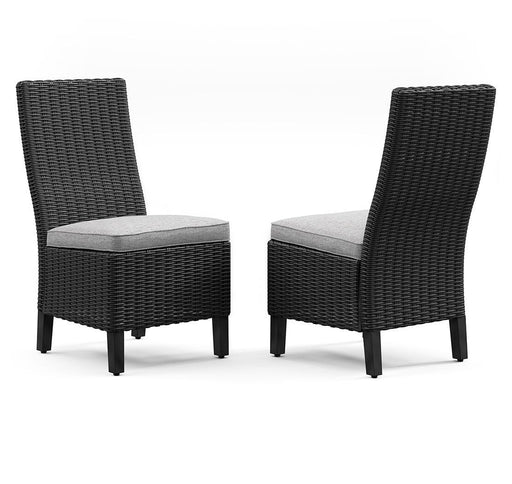 Beachcroft Outdoor Side Chair with Cushion (Set of 2) - Nick's Furniture (IL)