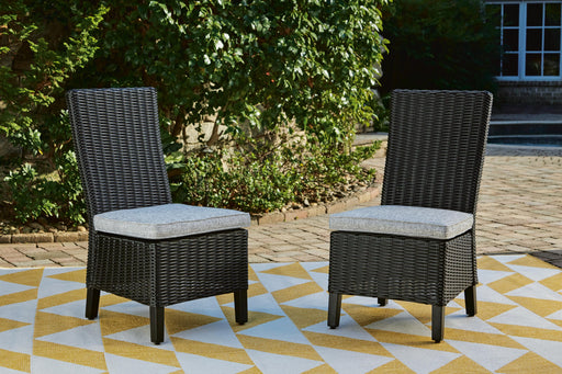 Beachcroft Outdoor Side Chair with Cushion (Set of 2) - Nick's Furniture (IL)