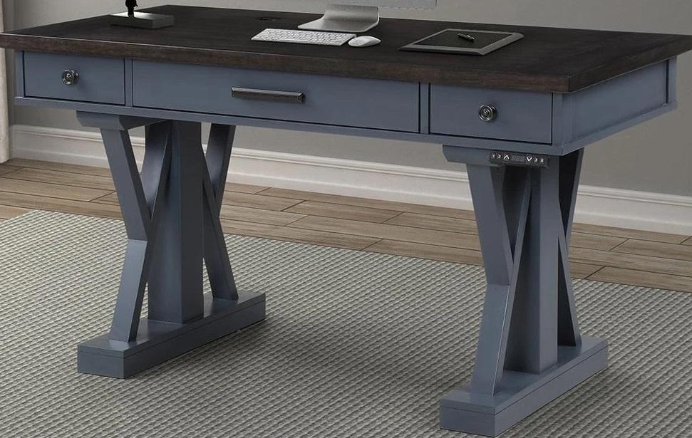 Parker House Americana Modern 56 in. Lift Desk Top and Base Cover in Denim