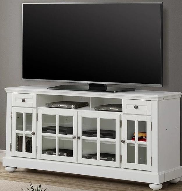 Parker House Cape Cod 63 in. TV Console in Vintage White