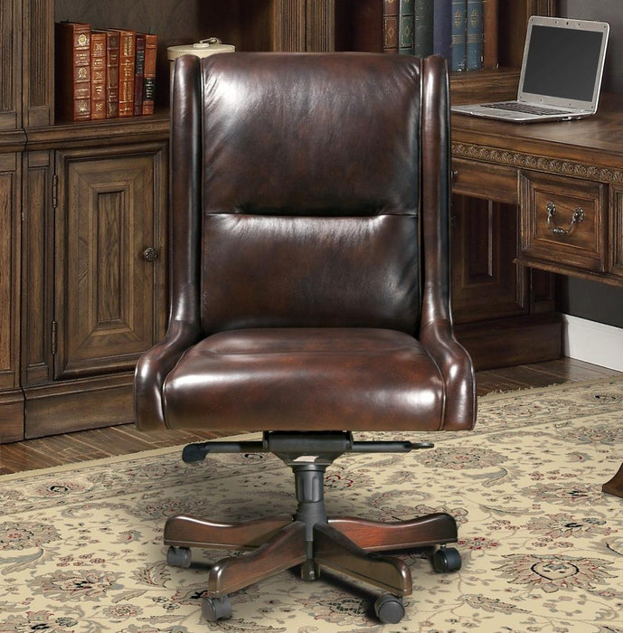 Parker House Prestige Leather Desk Chair in Cigar