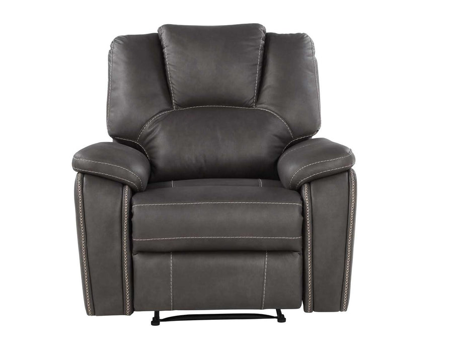 Steve Silver Katrine Manual Recliner Chair in Charcoal