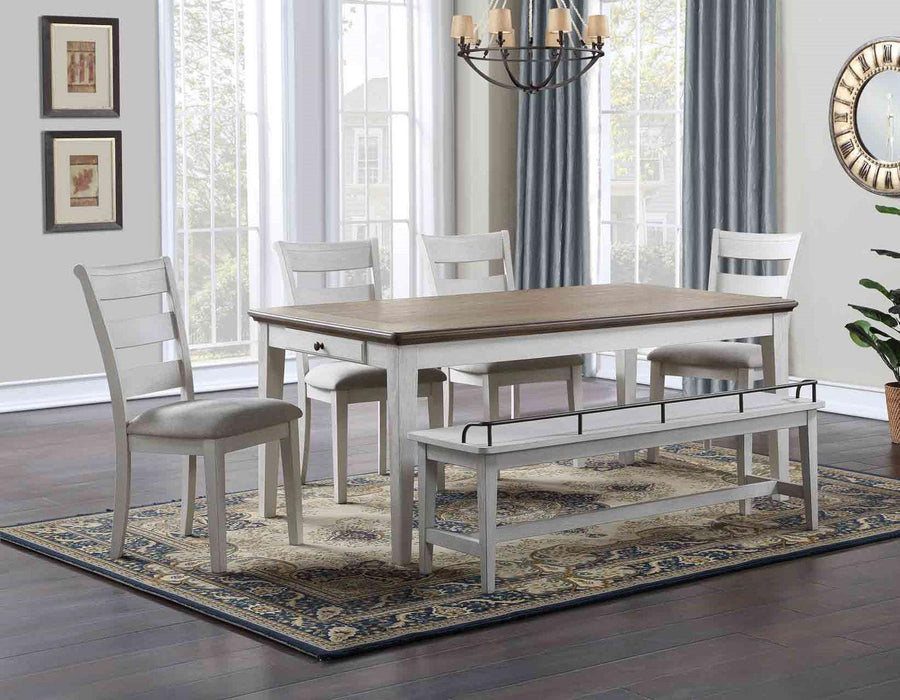 Steve Silver Pendleton Dining Table in Ivory