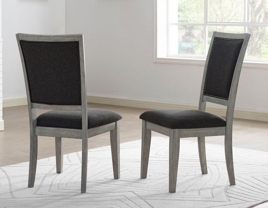 Steve Silver Whitford Side Chair in Grey (Set of 2)