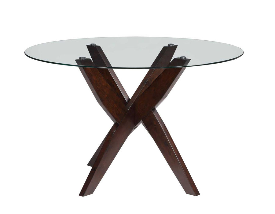 Steve Silver Amalie Round Dining Table in Walnut