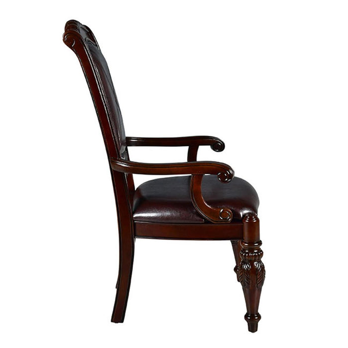 Steve Silver Antoinette Arm Chair (Set of 2) in Rich Cherry