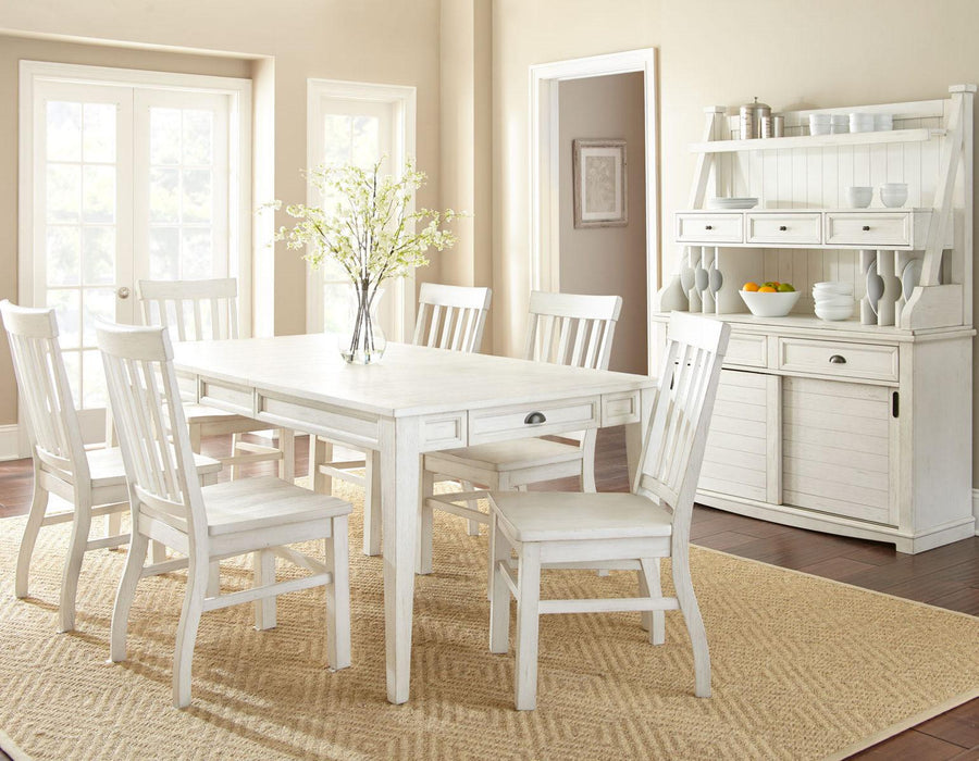 Steve Silver Cayla Dining Table in White