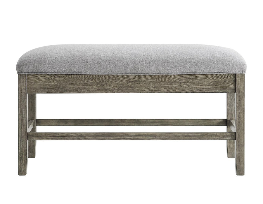 Steve Silver Grayson Storage Counter Bench in Driftwood