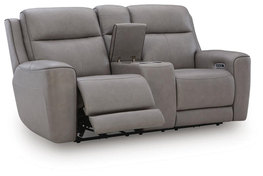 5Z-Comfort Power Reclining Loveseat with Console - Nick's Furniture (IL)