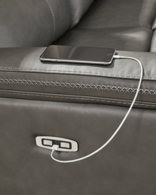 Bleckley Power Reclining Sectional - Nick's Furniture (IL)