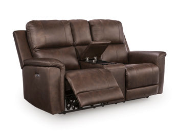 Bleckley Power Reclining Loveseat with Console - Nick's Furniture (IL)