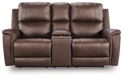 Bleckley Power Reclining Loveseat with Console - Nick's Furniture (IL)