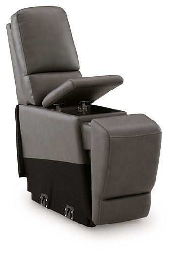 5Z - Pittson Power Reclining Sectional Loveseat with Console - Nick's Furniture (IL)