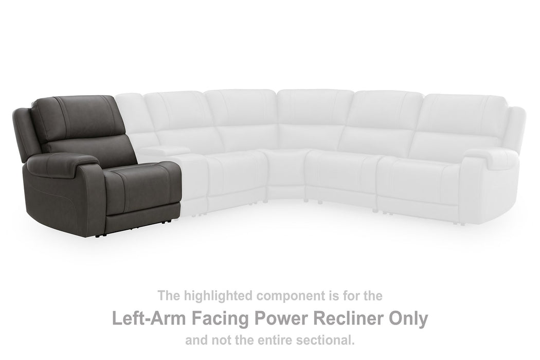 5Z - Pittson Power Reclining Sectional Loveseat - Nick's Furniture (IL)