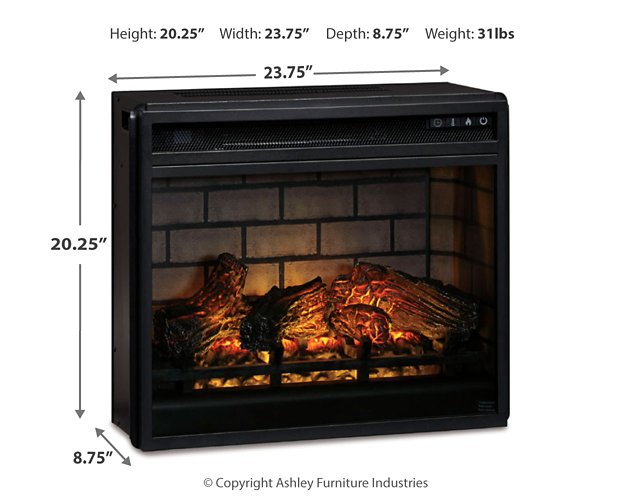 Entertainment Accessories Electric Infrared Fireplace Insert - Nick's Furniture (IL)